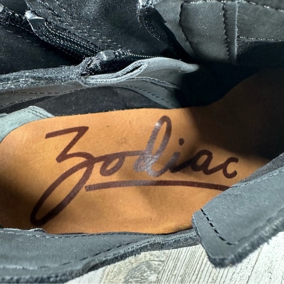 NEW Zodiac Hope Black Suede Leather Women's Ankle Boots #963 - Picture 12 of 14